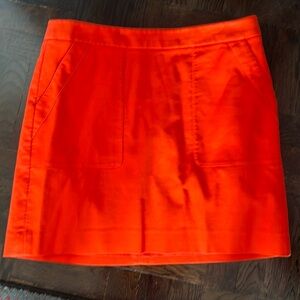 Loft Mini skirt coral with pockets skirt size 8